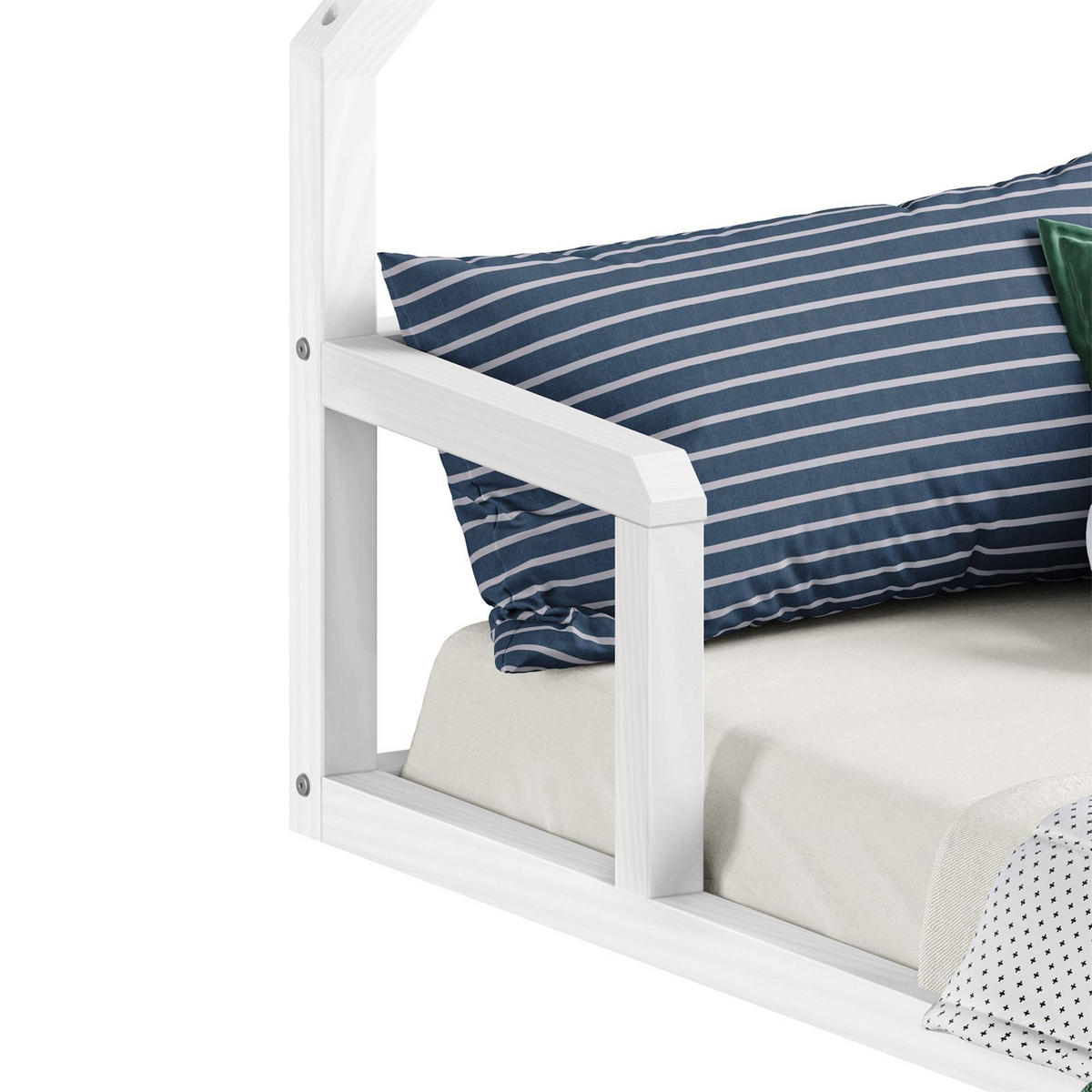 BODENBETT ELOA 90x200 cm weiß - Weiß, Holz - IDIMEX