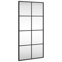 WANDSPIEGEL Schwarz 40x80 cm Rechteckig Eisen - Schwarz, Metall (40/80/80cm) - furnicato