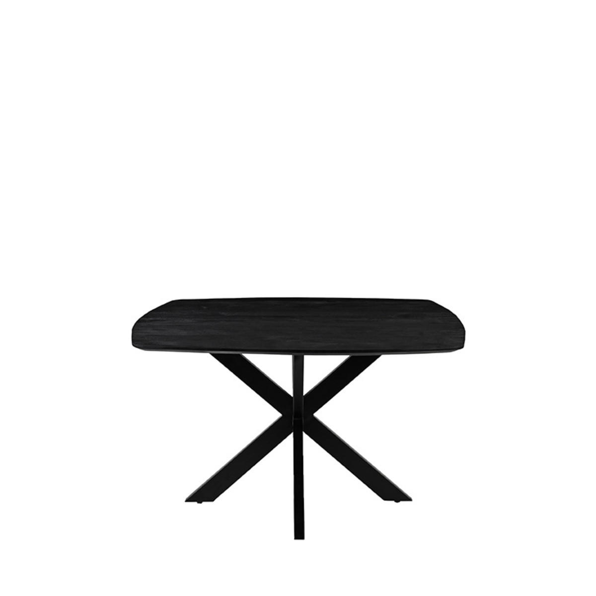 Label51 Esstisch Schwarz 130x76x130 cm