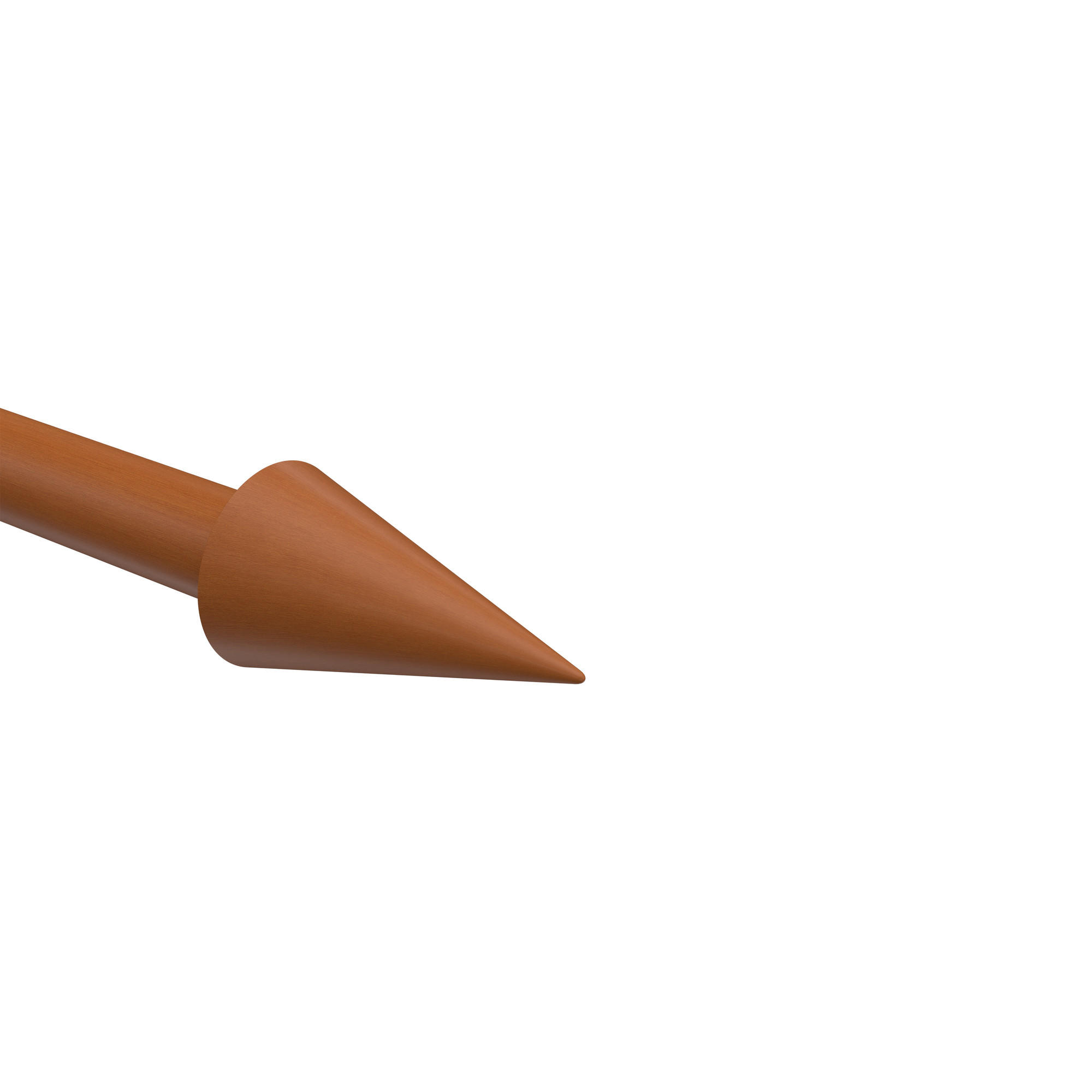 ENDSTÜCKE FÜR GARDINENSTANGEN 20 mm Ø, Siveo Kirschbaum, Packung 2 Stück - Kirschbaumfarben, Holz (6/3.5/3.5cm) - INTERDECO