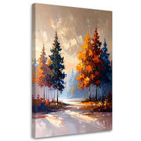 LEINWANDBILD Landschaften 80x120cm - Grau, Textil (80/120cm) - Feeby