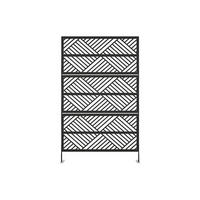 ZAUN & Palisaden - 117 cm x 2.5 cm - Metall - Schwarz MONDRILI - Schwarz, Metall (117/190cm) - Vente-Unique