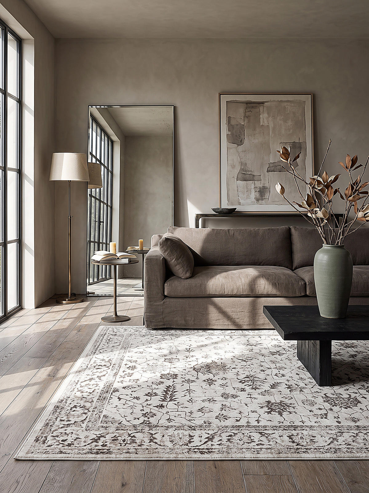 KURZFLORTEPPICH Orientalisch KAVALA Polyester Creme 160 x 230 cm - Beige, Textil (160/230cm) - KADIMA DESIGN
