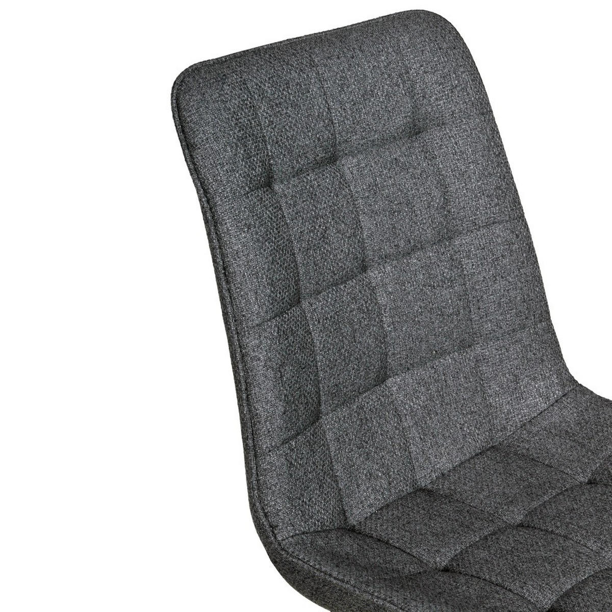 ESSZIMMERSTUHL 4er Set/ MUSE, Dunkelgrau - Dunkelgrau/Schwarz, Metall (45/84/60cm) - Weber Industries