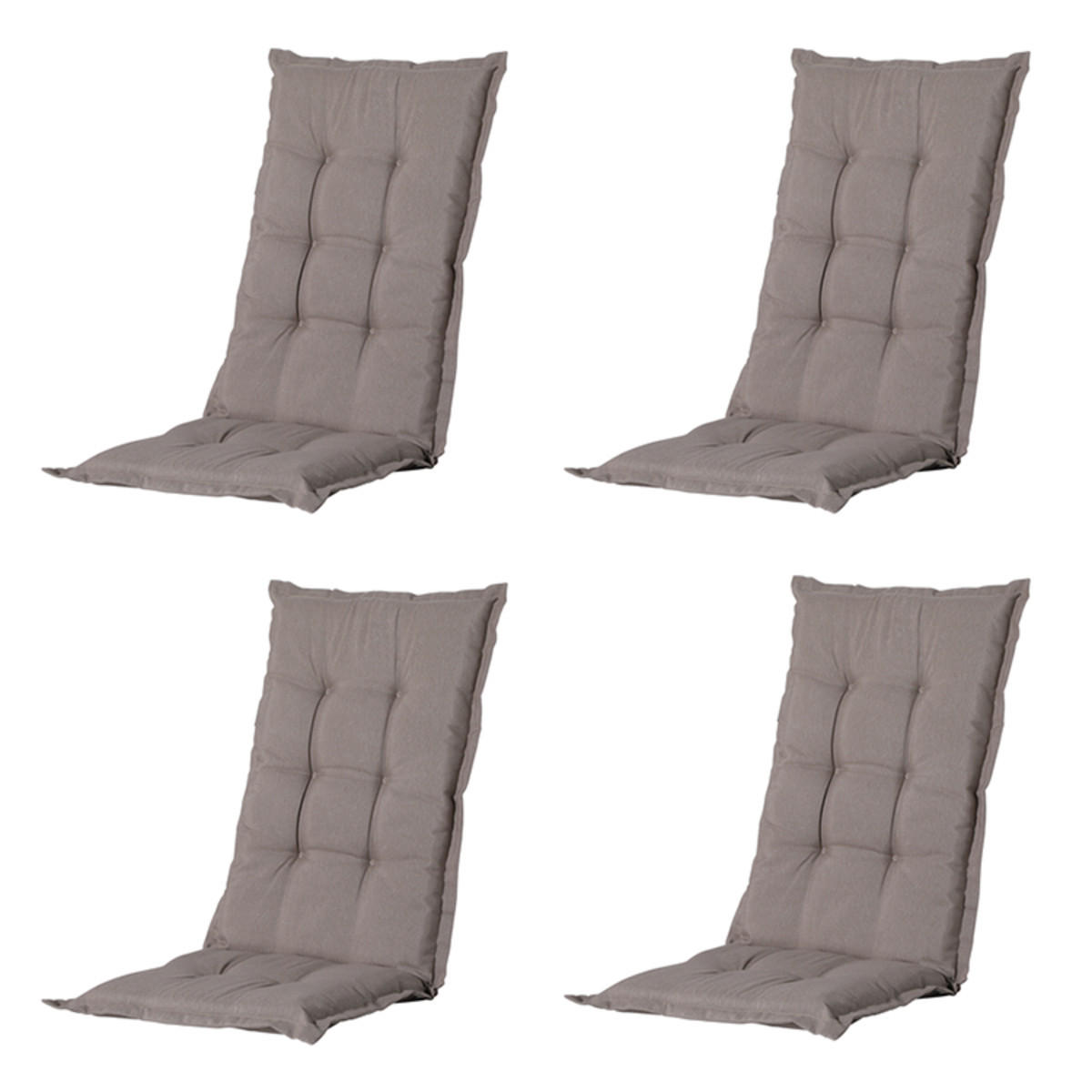 GARTENSTUHLKISSEN Panama 123/50 cm 4er-Set - Braun, Textil (50/7/123cm) - Madison