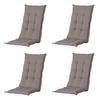 GARTENSTUHLKISSEN Panama 123/50 cm 4er-Set - Braun, Textil (50/7/123cm) - Madison