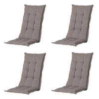 GARTENSTUHLKISSEN Panama 105/50 cm 4er-Set - Braun, Textil (50/6/105cm) - Madison