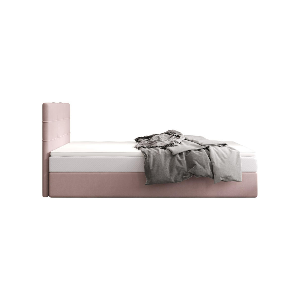 BOXBETT DUO 2 100x200 Cosmic 14, mit Matratze H3, Bonell und Topper, Rosa - Pink, Holz/Kunststoff (100/200cm) - Bedante