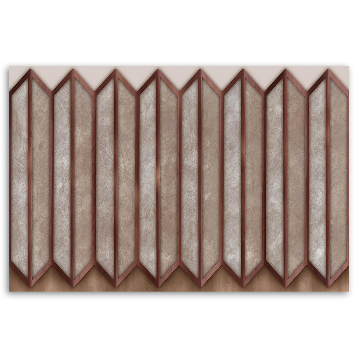 WANDBILD buntes 3d fenster - Pink, Textil (60/40cm) - Feeby