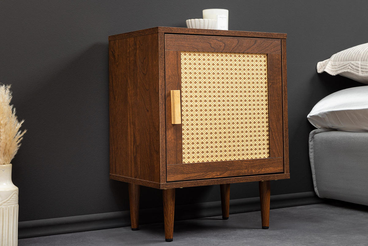 NACHTTISCH VIENNA Schichtholz Braun 60 cm - Braun, Holz/Holzwerkstoff (40/58/30cm) - riess-ambiente