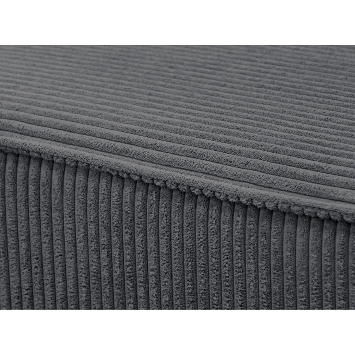 ECKSCHLAFSOFA Primo L grau - Schwarz/Grau, Textil (290/185cm) - Beautysofa