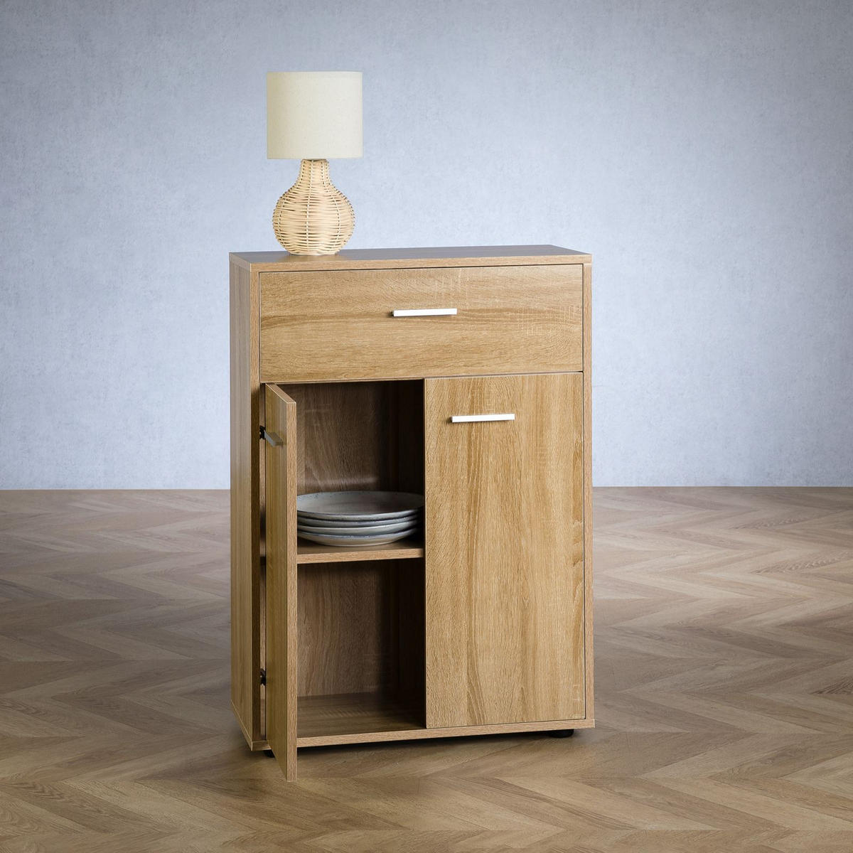 KOMMODE TOMMY - Sonoma Eiche, Holzwerkstoff (60/84/30cm) - CARO-Möbel