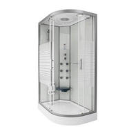 DUSCHKABINE WHITE PEARL - Weiß, Rechts - Weiß, Glas (80cm) - Home Deluxe