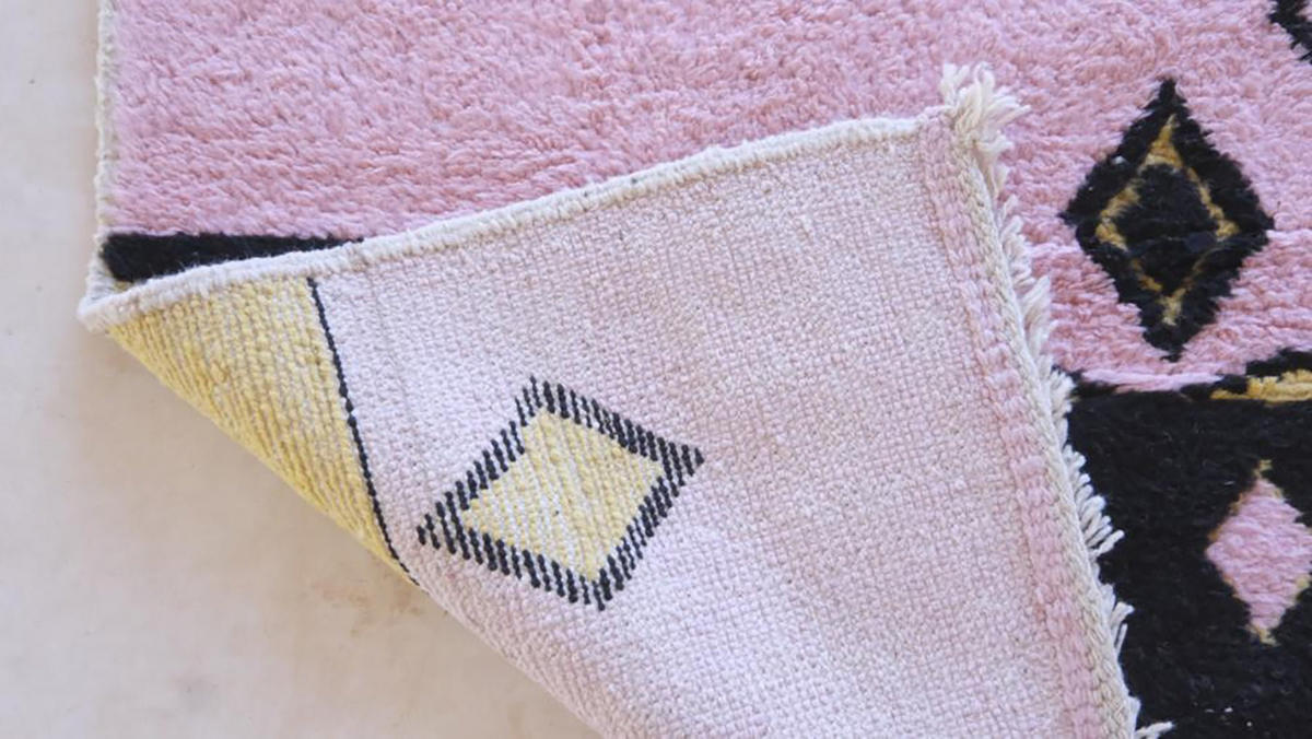 BERBERTEPPICH aus reiner Wolle 245x 298 cm - Pink, Naturmaterialien (245/298cm) - AFK Living