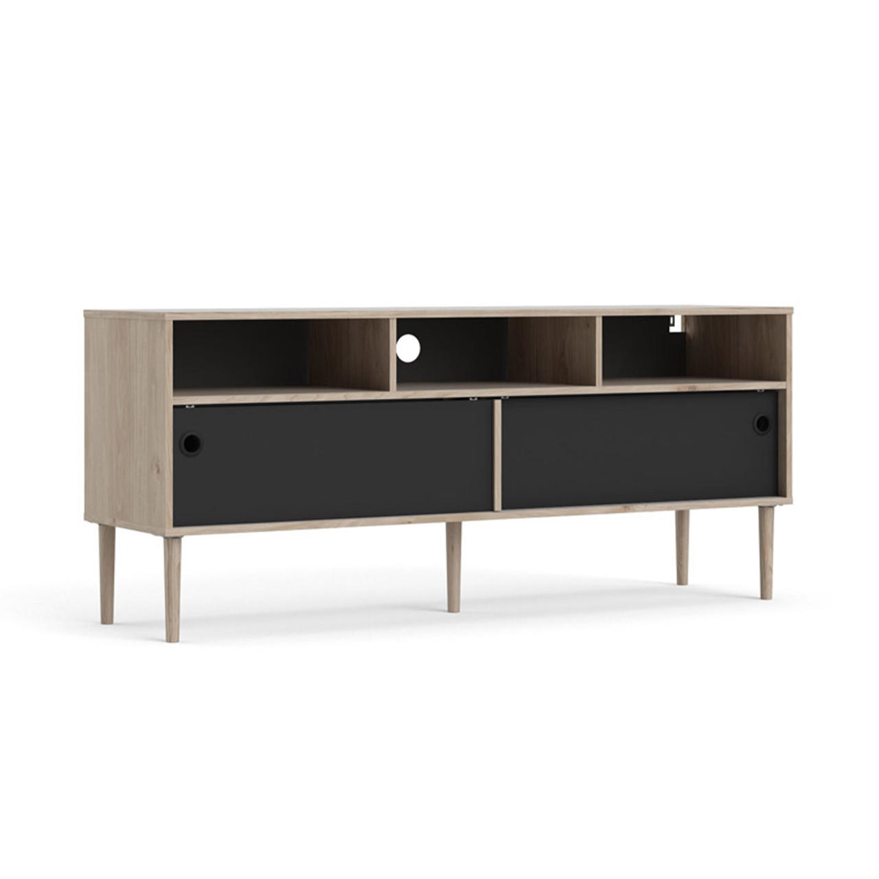 ebuy24 Tv-Element Schwarz 148x64x41 cm