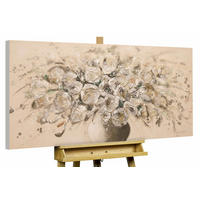 ÖLGEMÄLDE 120/60 cm - Beige/Schwarz, Holz/Textil (1.6/60cm) - KUNSTLOFT