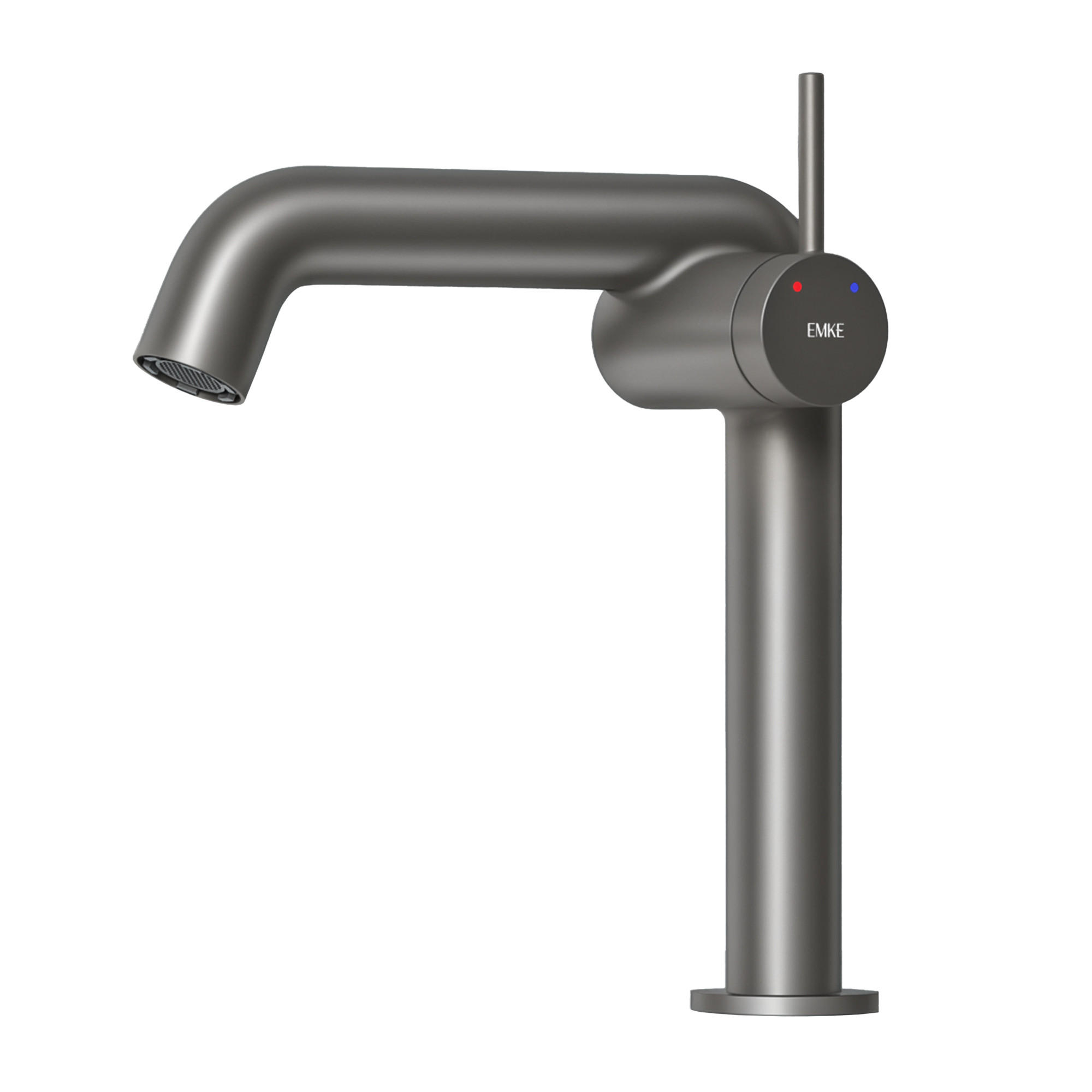 WASCHTISCHARMATUR Anthrazit Matt 15cm - Anthrazit, Metall (20/7.6/22.2cm) - EMKE