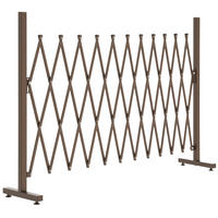 GARTENZAUN Dunkelbraun 300.0/31.0/103.0 cm - Dunkelbraun, Metall (31/103cm)