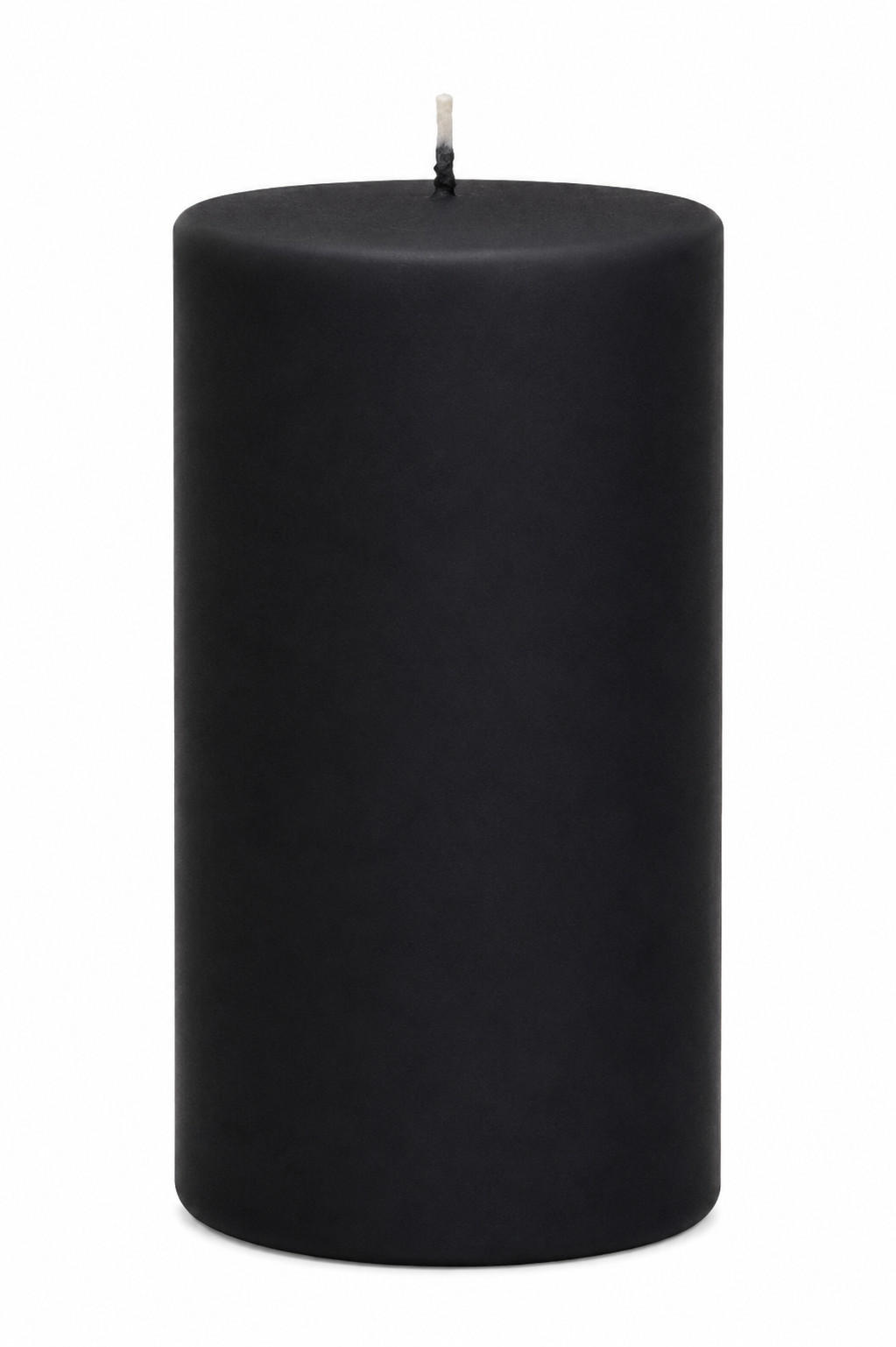 STUMPENKERZEN Samt-Lack Deep Black 15 x 7 cm, 4er Set - Schwarz, Paraffin (7/15/15cm) - Kopschitz Kerzen