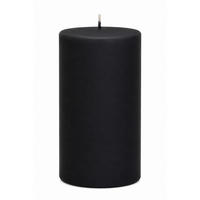 STUMPENKERZEN Samt-Lack Deep Black 15 x 7 cm, 4er Set - Schwarz, Paraffin (7/15/15cm) - Kopschitz Kerzen