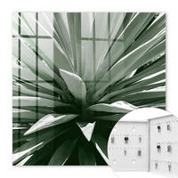 SCHLÜSSELBOX Weiß 30x30 cm – Türöffnung nach rechts - Agave - Multicolor, Metall (30/30/5cm) - TULUP