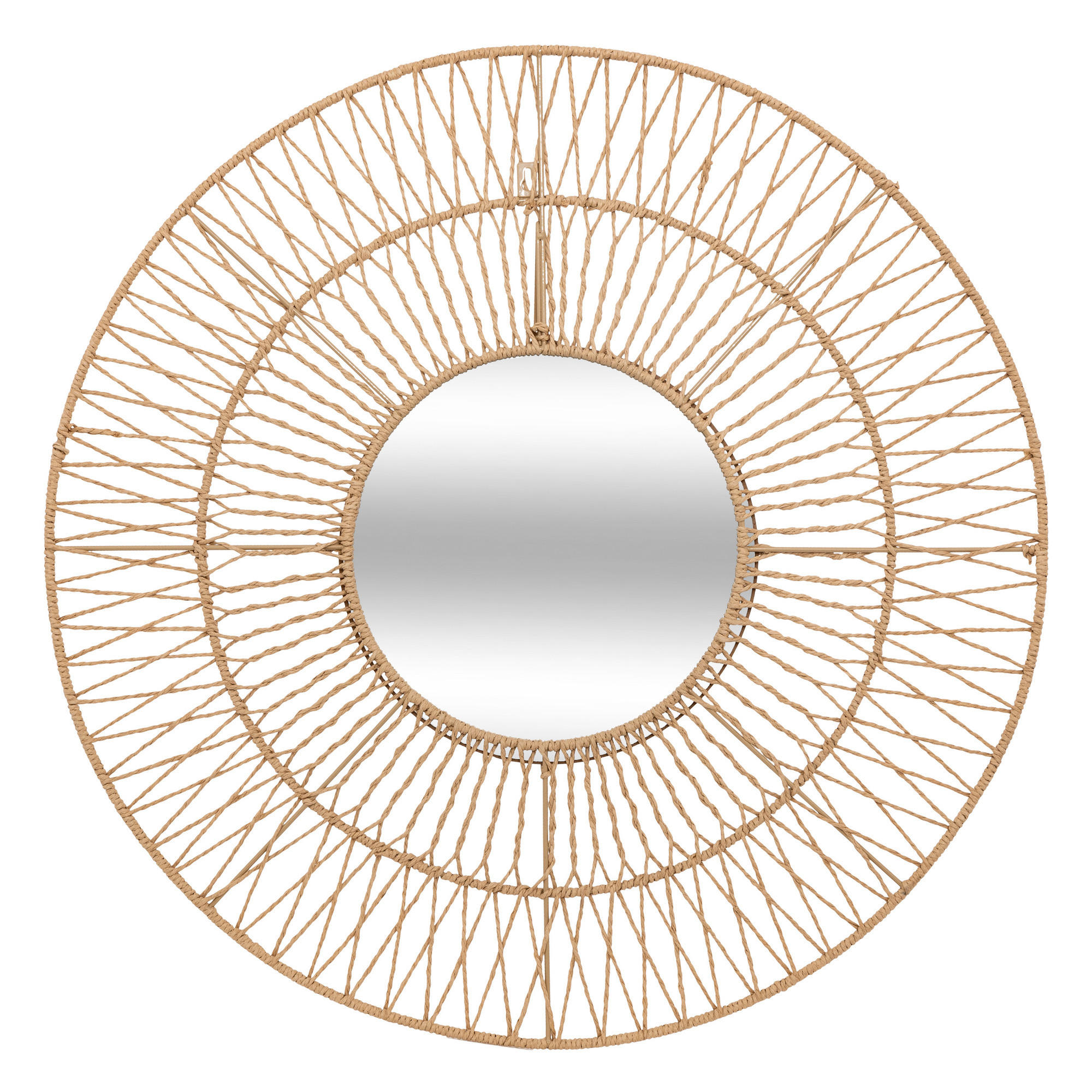 DEKORATIONSSPIEGEL für die Wand Millie 75/75/2 cm - Beige, Holz (75/2/75cm) - Atmosphera Createur d´interieur