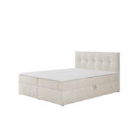 BOXBETT Toronto 140x200 Bonell-Matratze H3 und Topper - Silberfarben/Creme, Holz/Holzwerkstoff (140/200cm) - Ravio