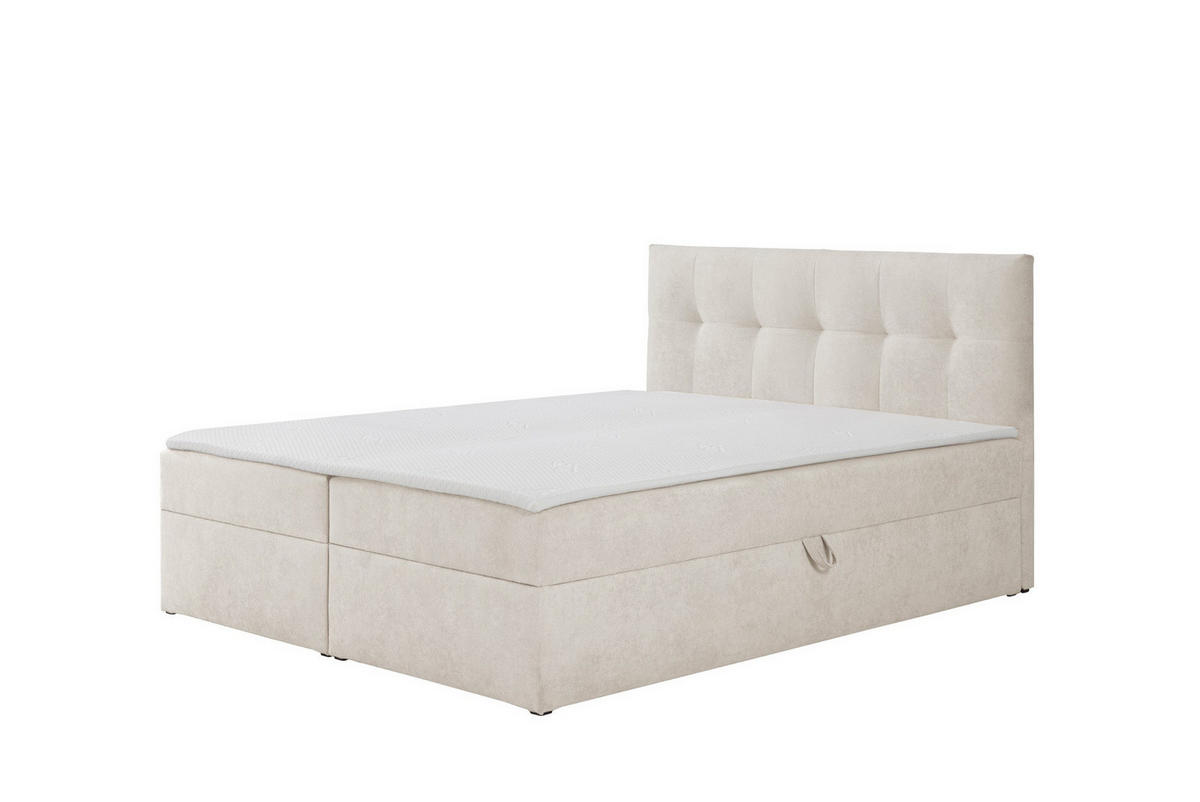 BOXBETT Toronto 140x200 Bonell-Matratze H3 und Topper - Silberfarben/Creme, Holz/Holzwerkstoff (140/200cm) - Ravio