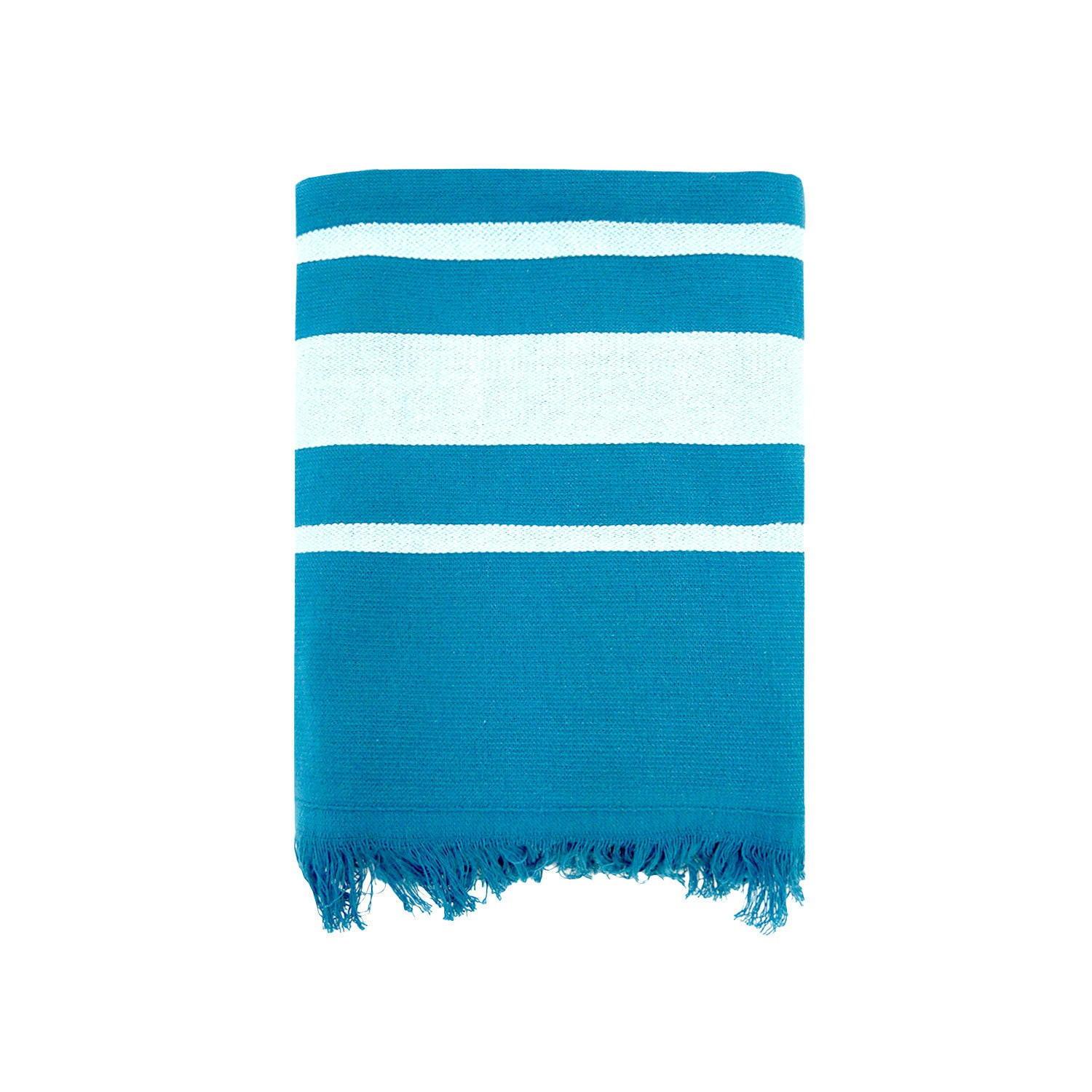 HAMAMTUCH mit Frottee gefüttert Blau 90x170 340g/m² - Karibik Blau - Hellblau, Textil (170/90cm) - LE COMPTOIR DE LA PLAGE