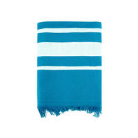 HAMAMTUCH mit Frottee gefüttert Blau 90x170 340g/m² - Karibik Blau - Hellblau, Textil (170/90cm) - LE COMPTOIR DE LA PLAGE