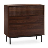 COMODA 80/80/40 Florida aspect de nuc comun - culoare nucă, compozit lemnos (80/80/40cm) - VS Venta-stock