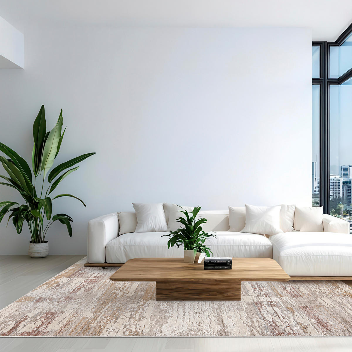 MAZOVIA TEPPICH SL25A - Beige, Ecru - 120 x 170 cm - Ecru/Beige, Textil (120/170cm) - Mazovia