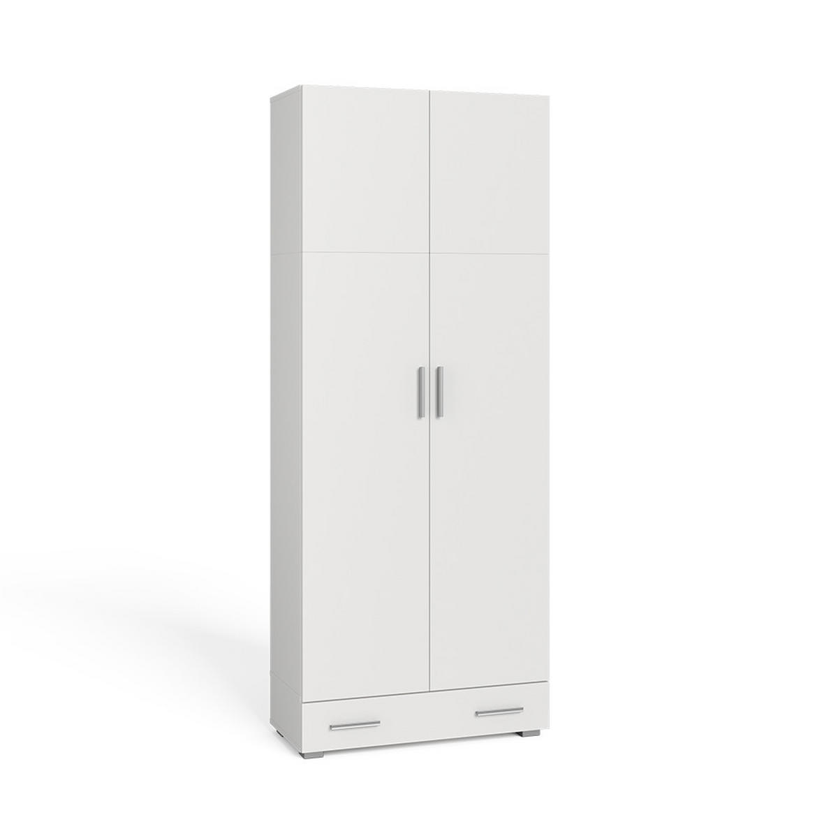 AKTENSCHRANK Frank Weiß 80 x 182.4 cm mit Schublade - Weiß, Holzwerkstoff (80/182.4/37cm) - Vicco