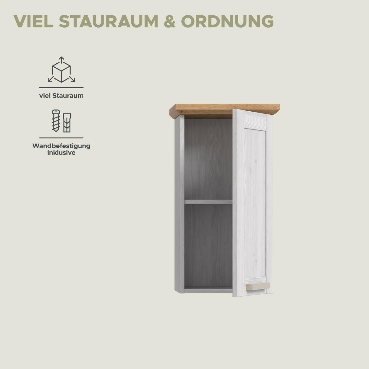 HÄNGESCHRANK Siena (B/H/T: ca. 39/71/34 cm) in Sibiu Lärche Nachbildung/Sibiu Lärche Nachbildung - Lärchefarben, Holzwerkstoff (39/71/34cm)