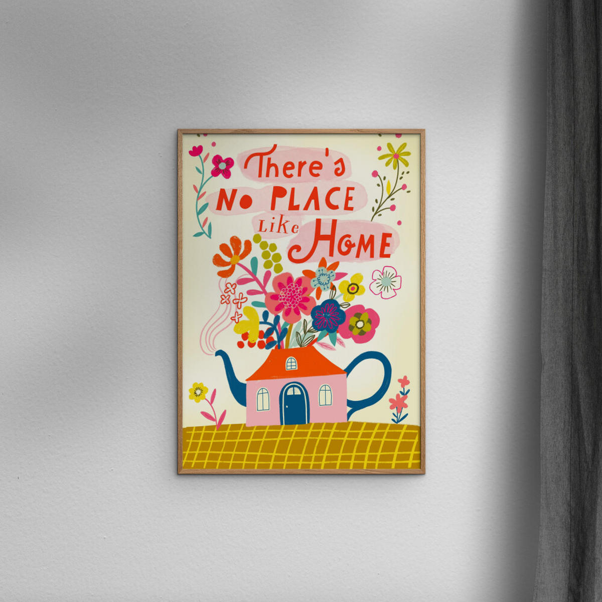 POSTER Affordable Art Prints x Uta Krogmann - No Place like Home - Multicolor, Papier (30/40/0.1cm) - Poster&Frame