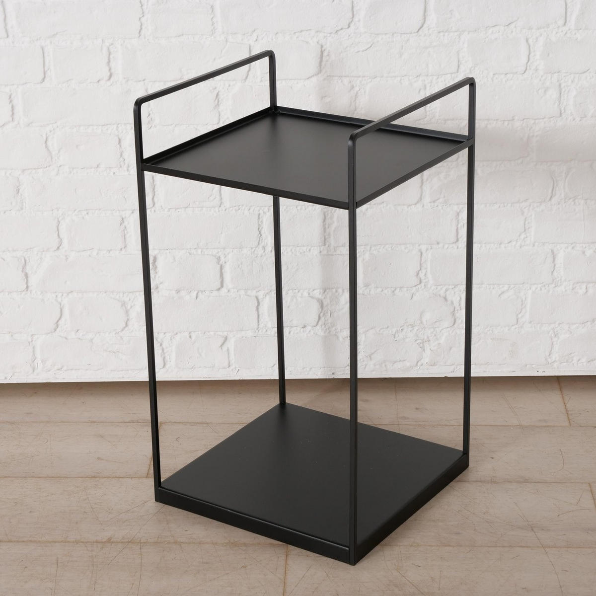 KAFFEETISCHE 2er-Set Como Schwarz - Schwarz, Metall (35/35/63cm) - Boltze Home