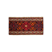 HANDWEBTEPPICH Sumak Shahsavan Blau 52/107 cm Schurwolle - Blau, Textil (107/52cm) - Looma