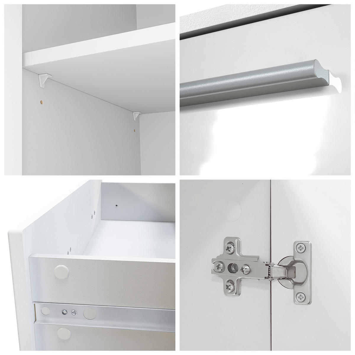 HIGHBOARD Aron Fronten in Sandgrau Hochglanz - Sandfarben, Holzwerkstoff (166.5/106.5/35cm) - Vladon