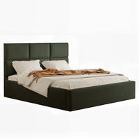 POLSTERBETT FORS 160/200 cm Bettkasten, Grün - Grün, Holzwerkstoff/Textil (160/200cm) - Idohome