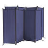 PARAVENT 2 Stück 4-tlg. 220x165 cm Blau - Blau, Metall (220/165cm) - QUICK STAR