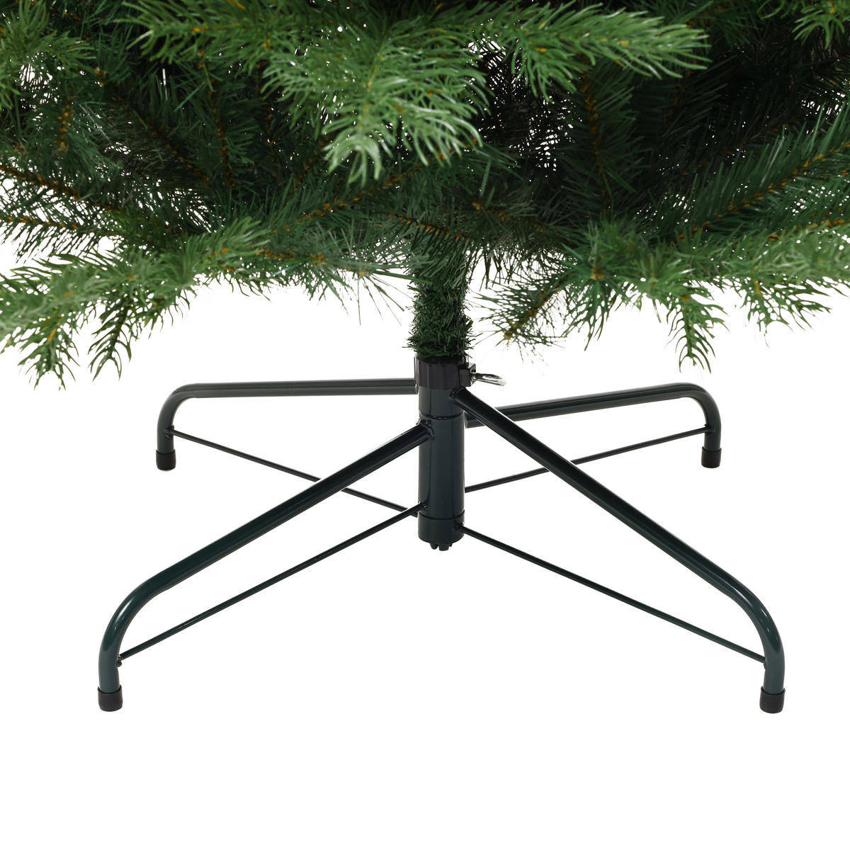 KÜNSTLICHER Weihnachtsbaum 185 cm,1.956 PE-/PVC-Spitzen - Grün, Kunststoff (185cm) - Hometopia