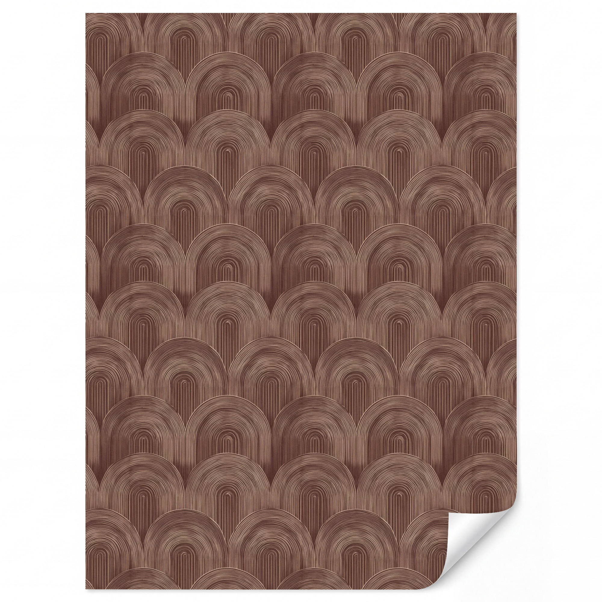 OnlyWow Tapete Dunkelbraun 220x300 cm