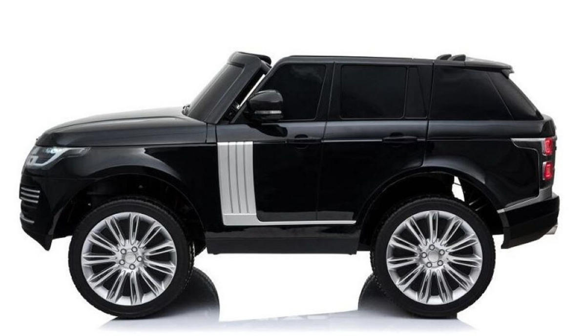 ELEKTROAUTO Land Rover Range Rover schwarz Allradantrieb, EVA-Reifen, Kunstledersitz, lizenziert, Zweisitzer - Schwarz, Kunststoff (149/80/43cm) - Es-Toys