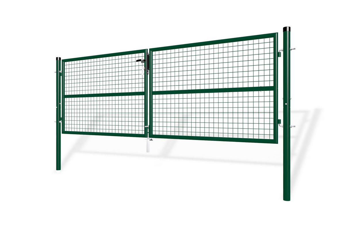 ZAUNTOR Olga Grün 3m H.100cm - Grün, Metall (306/106cm) - Casanoov