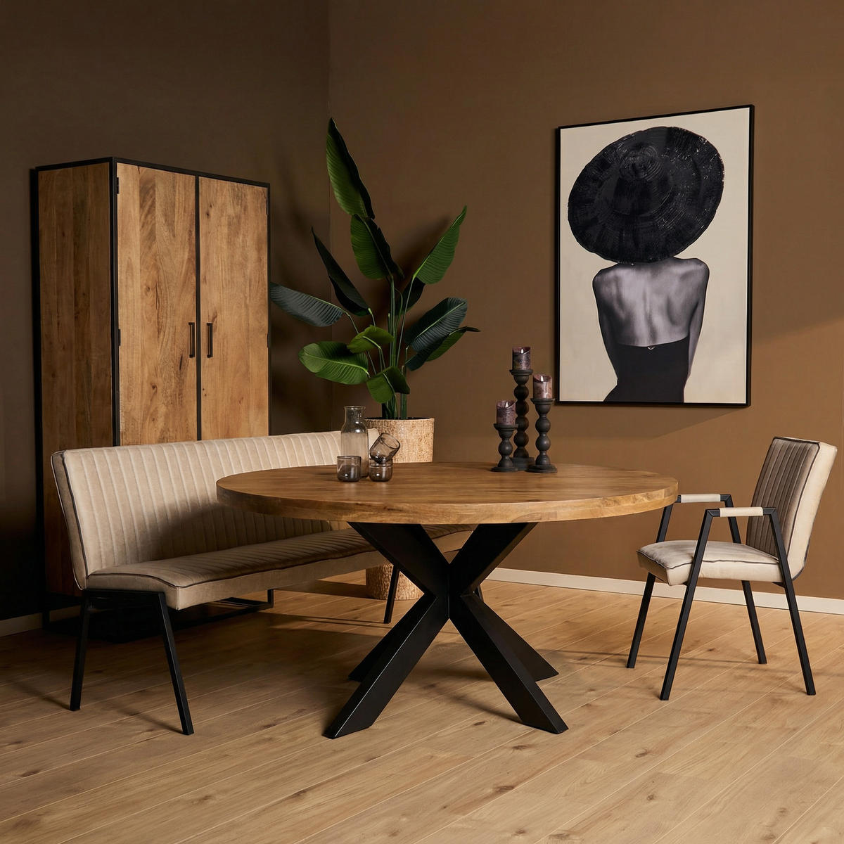 ESSTISCH Ron Braun 110/110/76 cm - Braun, Holz (110/110/76cm) - Starfurn