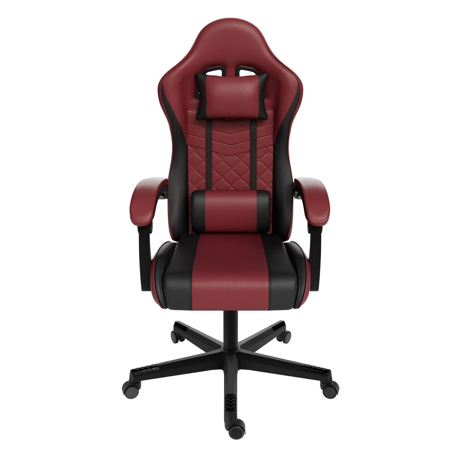 GAMINGSTUHL HyperSeat bordeaux/schwarz - Bordeaux, Kunststoff (63/131/121cm) - Juskys