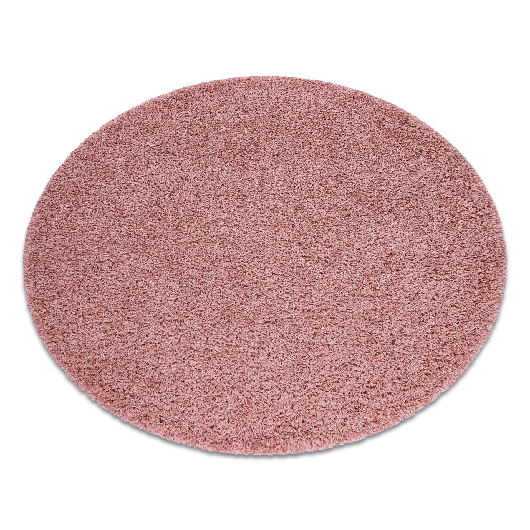 rugsX KULATÝ koberec SOFFI shaggy 5cm růžový 160 cm