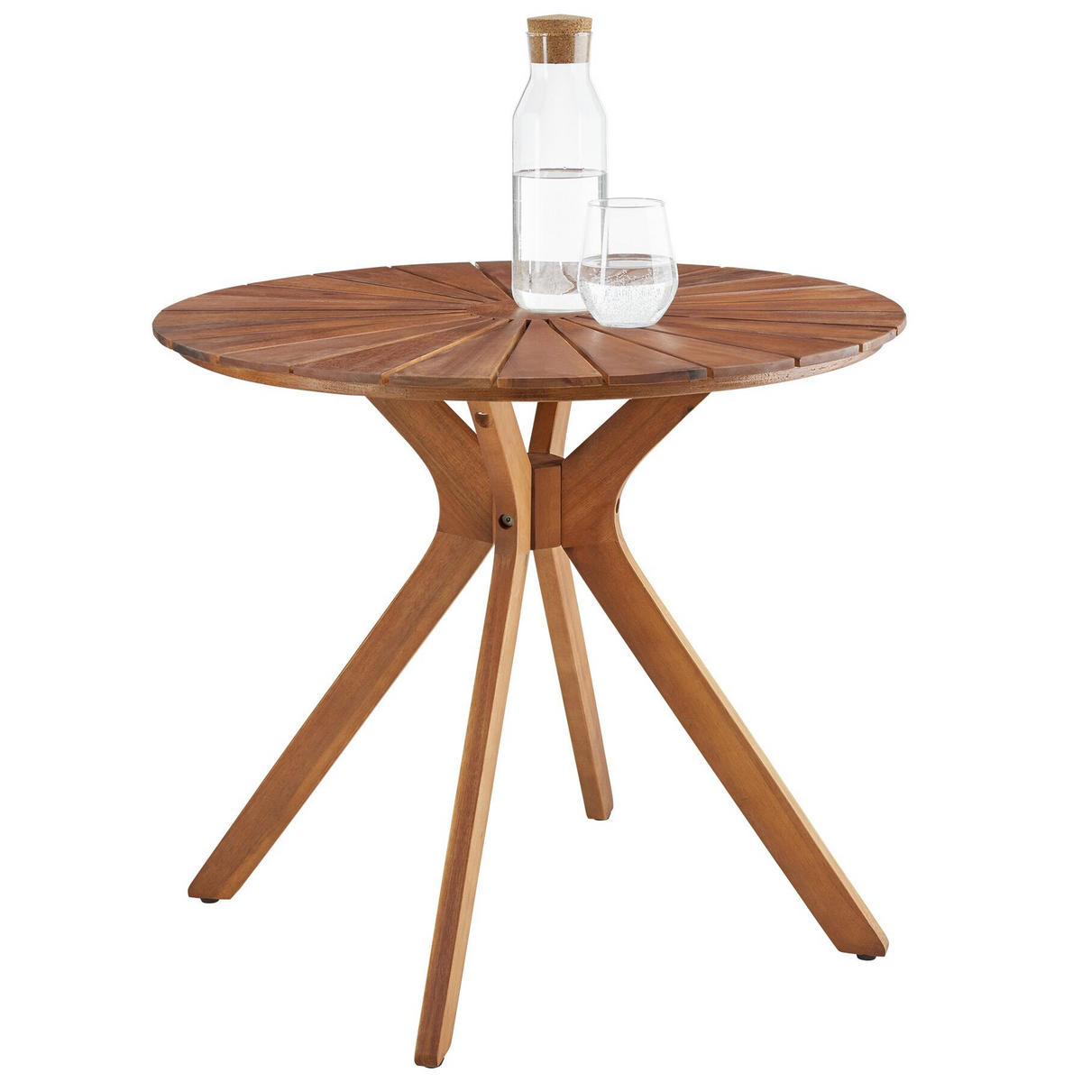 GARTENTISCH Pollensa, 70 x 70 x 62 cm, braun - Braun, Holz (70/70/62cm) - tectake