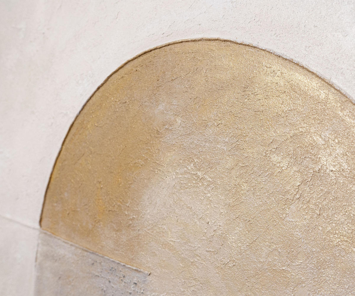 GEMÄLDE Horizontlinie Schattenfugenrahmen Grau 120x60 cm - Grau, Holz (120/60cm) - YS-art gallery