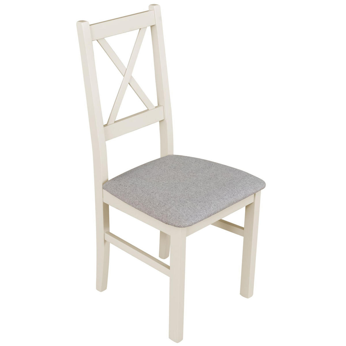 HOLZSTUHL Trunos Hellgrau/Greige - Taupe/Hellgrau, Holz/Textil (43/94/40cm) - Selsey